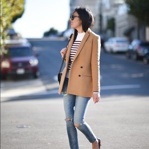 Banana Republic Camel Wool Blazer Coat size 2